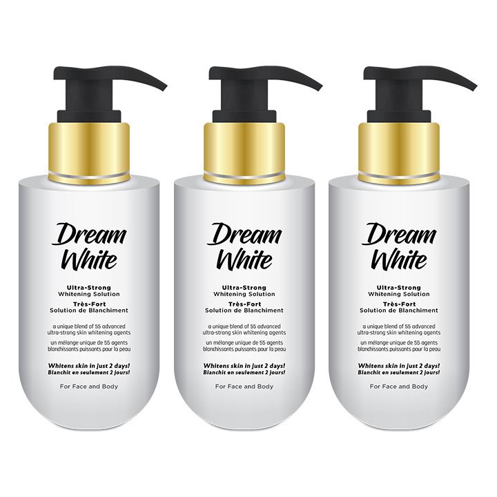 Dream White Ultra-Strong Whitening Solution For Face & Body 100ml (Pack Of 3)