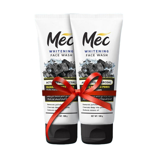 Mec Whitening Activated Charcoal Face Wash 100gm (Pack of 2)