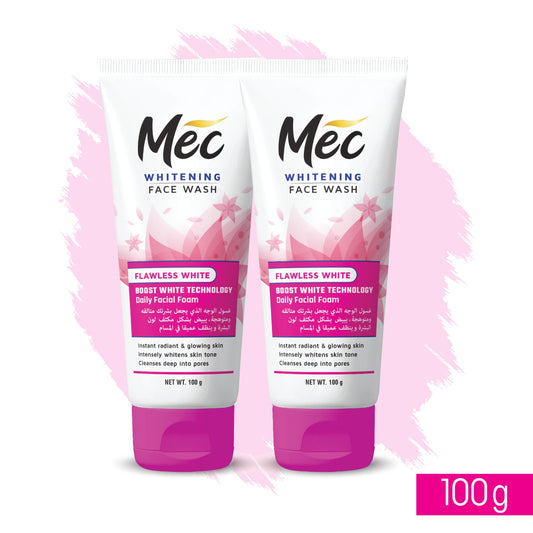 Mec Whitening Flawless White Face Wash 100gm (Pack Of 2)