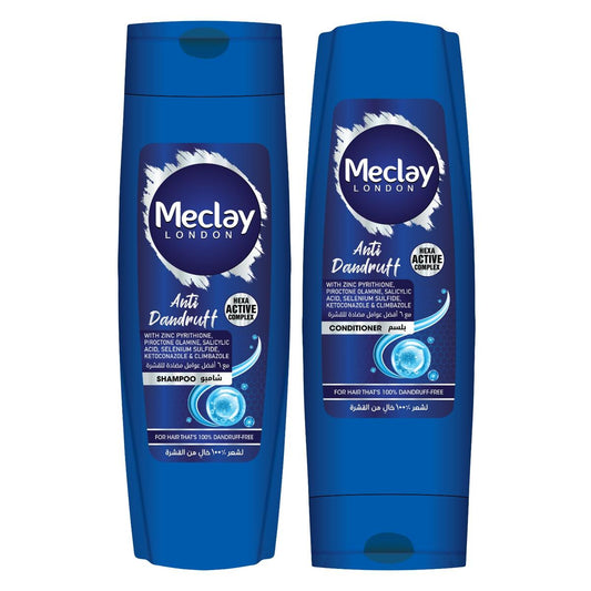 Meclay London Anti Dandruff Shampoo 185ml + Conditioner 180ml Pair Box