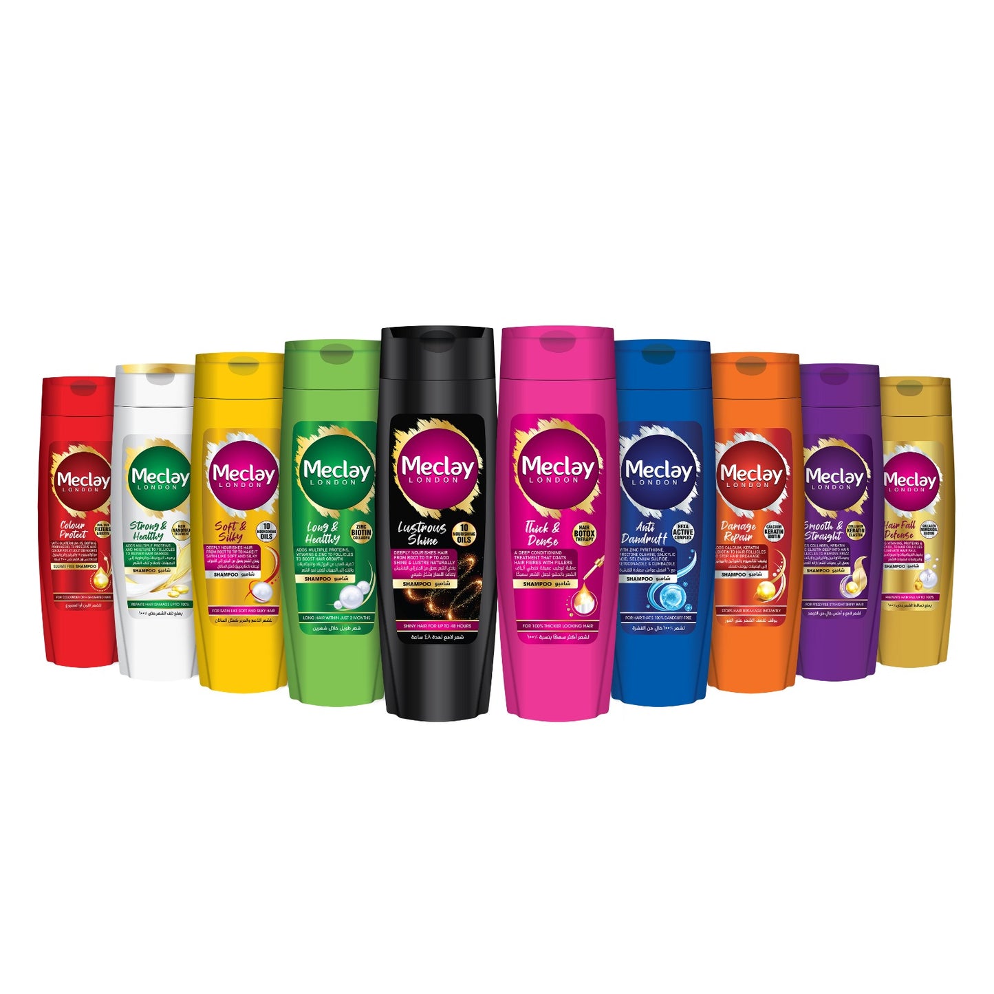 Meclay London Shampoo 185ml (Pack Of 10)