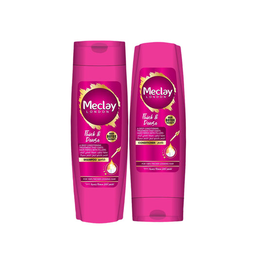 Meclay London Thick & Dense Shampoo 185ml + Conditioner 180ml Pair Box