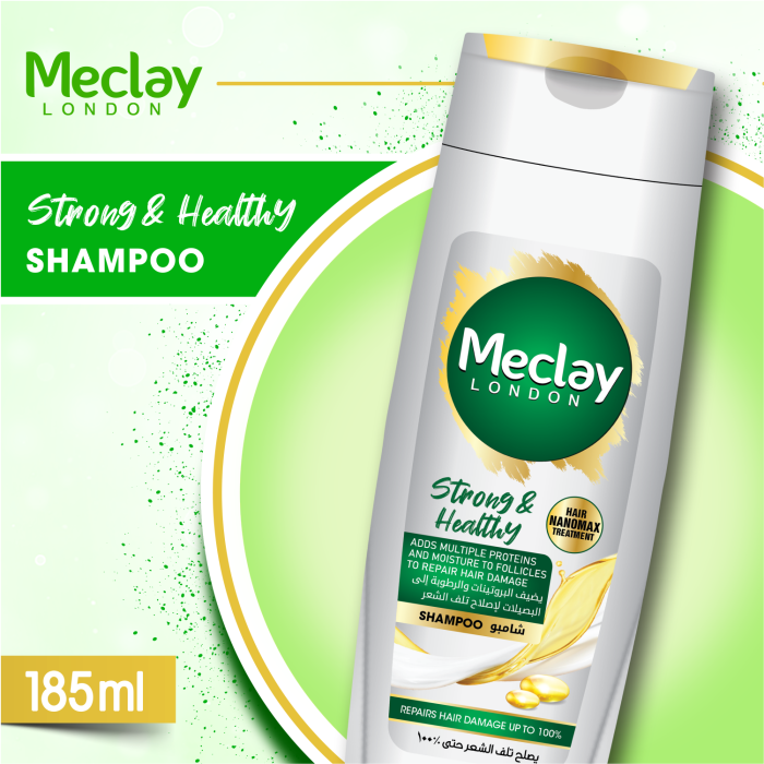 Meclay London Strong & Healthy Shampoo 185ml