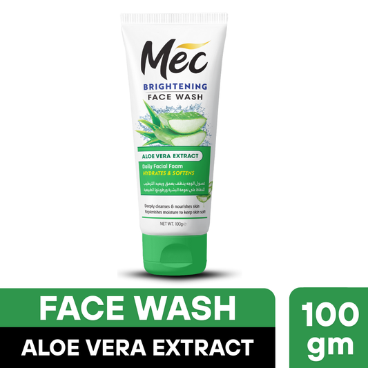 Mec Brightening Aloe Vera Extract Face Wash 100gm
