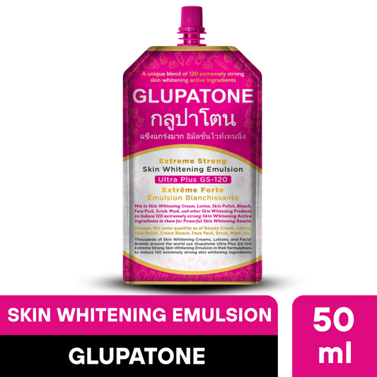 Glupatone Extreme Strong Whitening Emulsion Ultra Plus GS-120 For Face & Body 50ml
