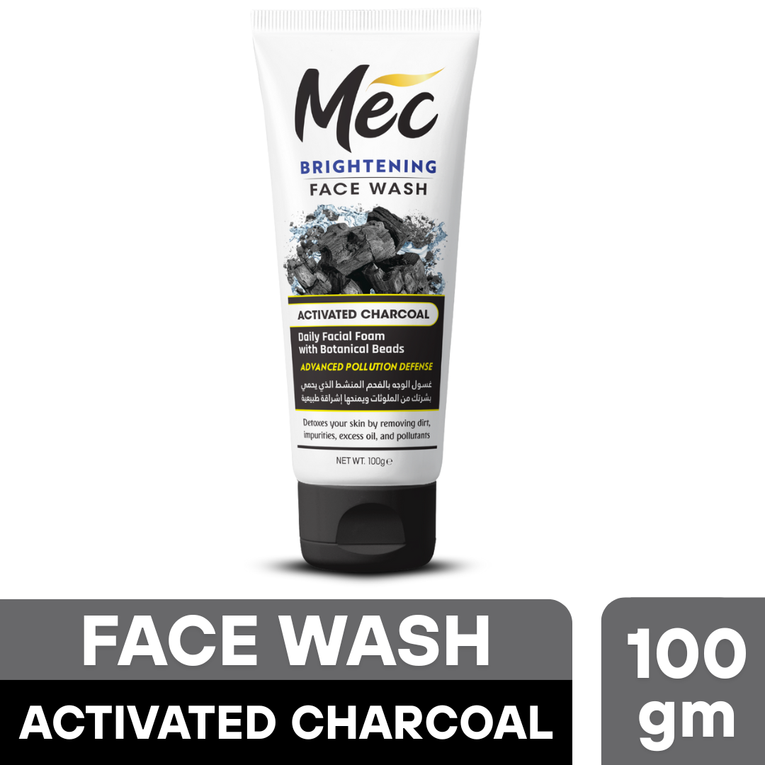Mec Brightening Activated Charcoal Face Wash 100gm