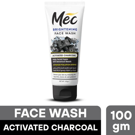 Mec Brightening Activated Charcoal Face Wash 100gm