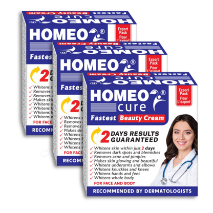 Homeo Cure Beauty Cream  Fastest 2 Days Results (Pack Of 3)