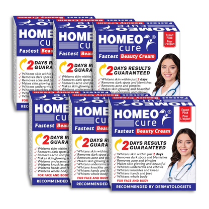 Homeo Cure Beauty Cream Fastest 2 Days Results Guaranteed (Pack Of 6)