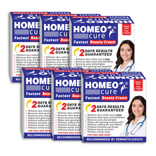 Homeo Cure Beauty Cream Fastest 2 Days Results Guaranteed (Pack Of 6)