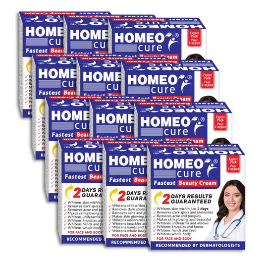 Homeo Cure Beauty Cream Fastest 2 Days Results Guaranteed (Pack Of 12)