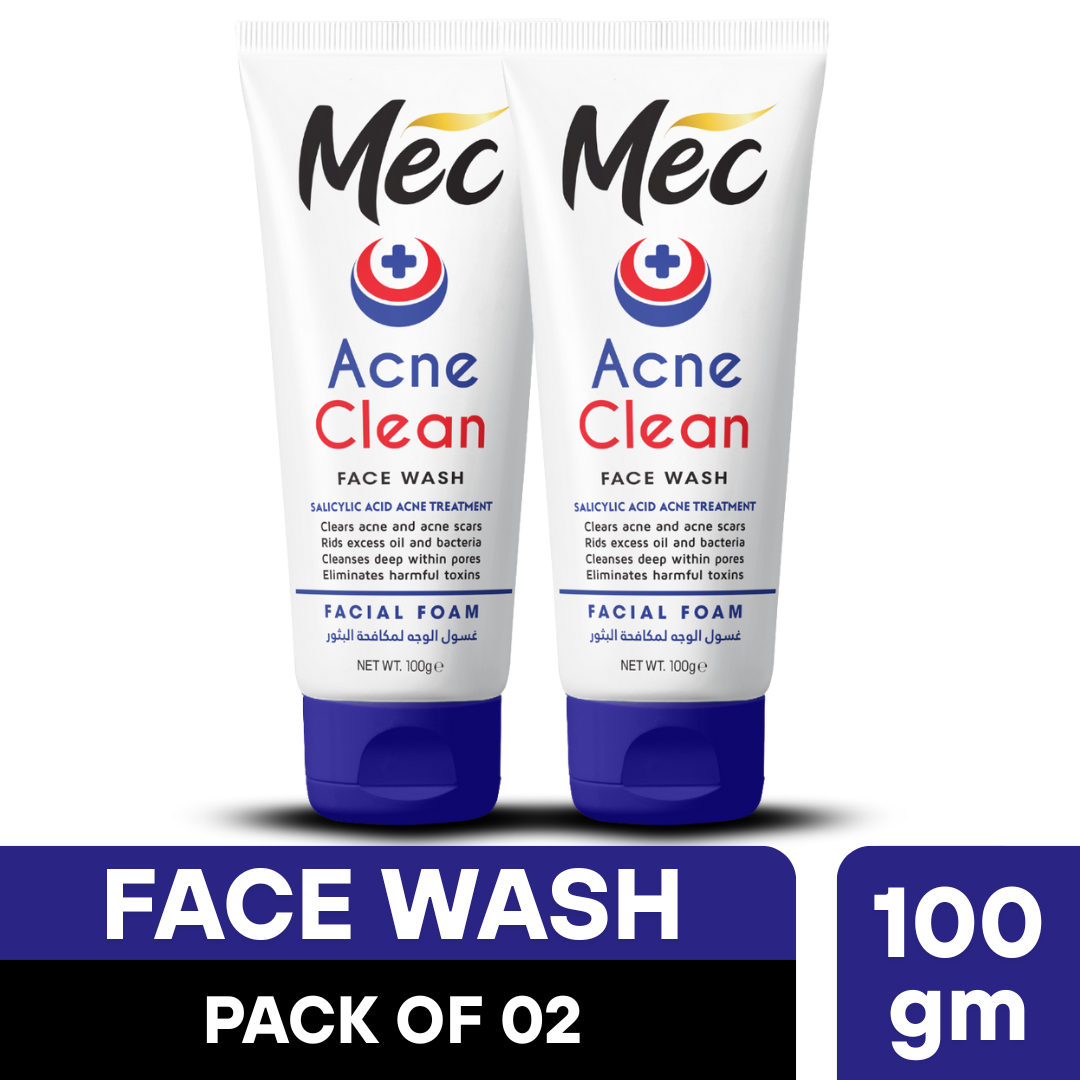 Mec  Brightening Acne Clean Face Wash 100gm (Pack of 2)