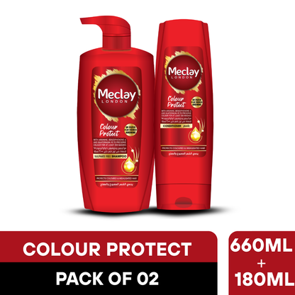 Meclay London Colour Protect Shampoo 660ml + Conditioner Pair Box (Save Rupees 200)
