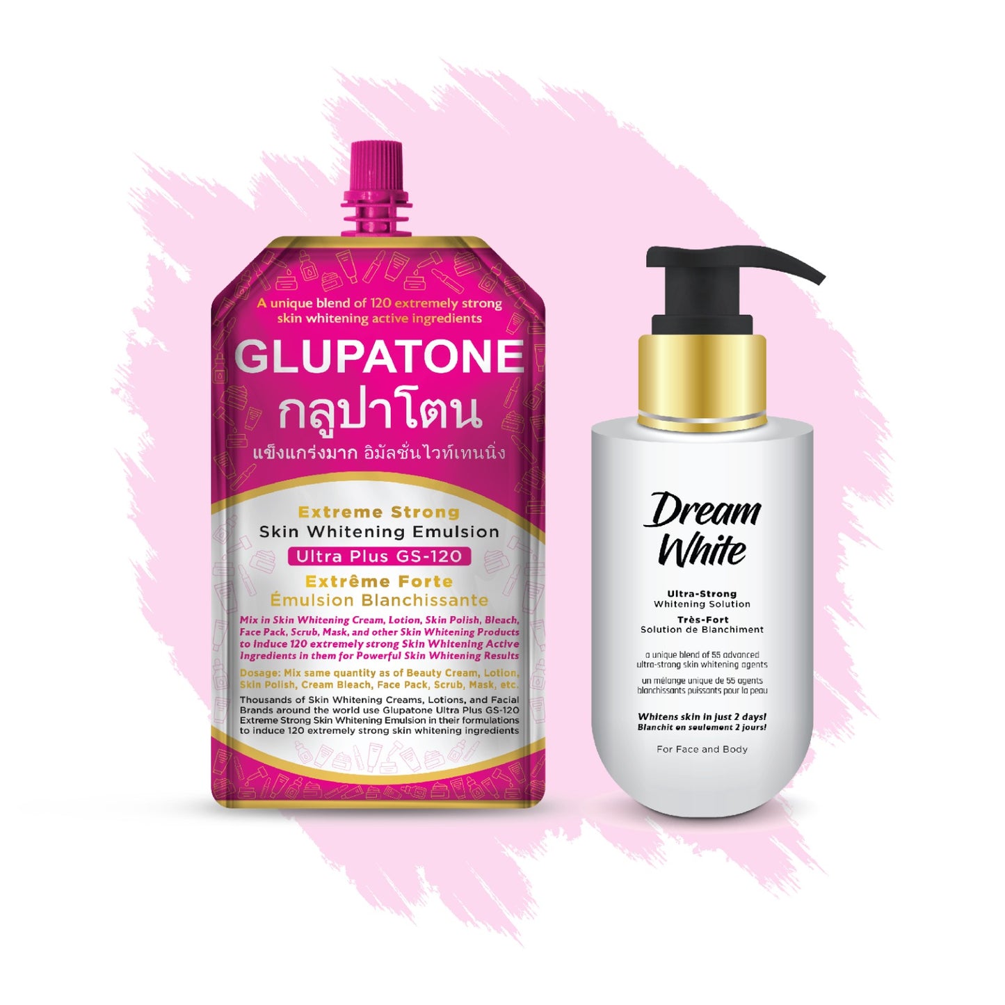 GLUPATONE Extreme Strong Emulsion 50ml With Dream White Solution 100ml