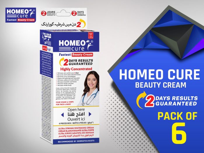Homeo Cure Beauty Cream Highly Concentrated Fastest 2 Days Results Guaranteed (Pack Of 6)