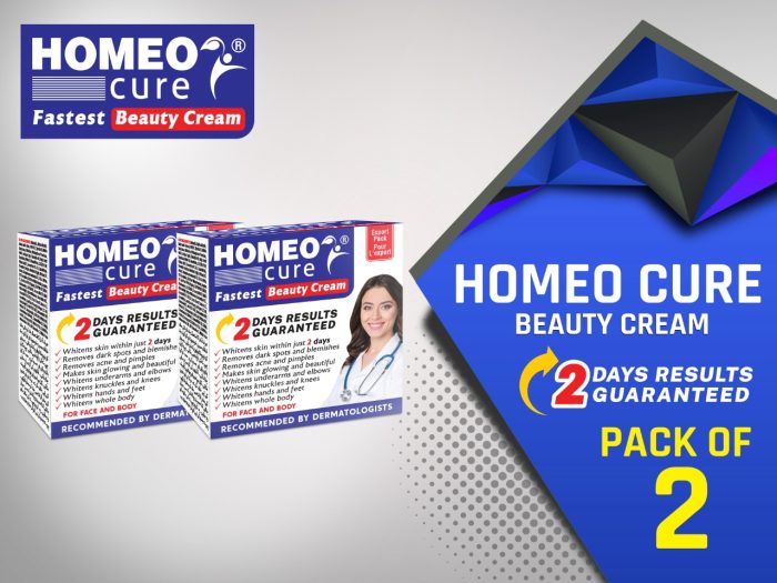 Homeo Cure Beauty Cream (Pack Of 2)