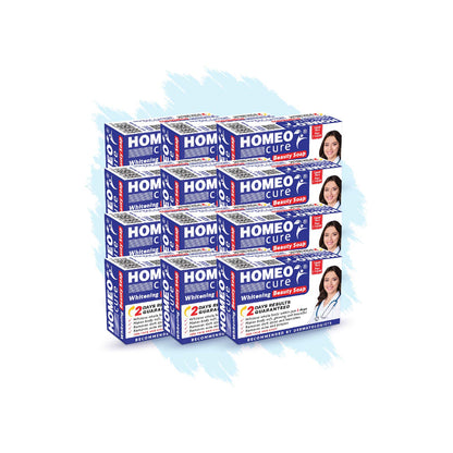 Homeo Cure Whitening Beauty Soap 2 Days Results Guaranteed (Pack of 12)