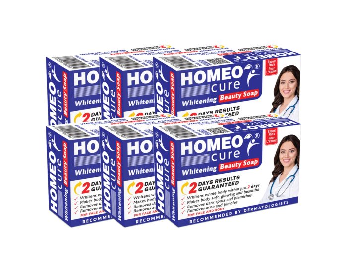 Homeo Cure Whitening Beauty Soap 2 Days Results Guaranteed (Pack of 6)