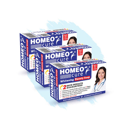 Homeo Cure Whitening Beauty Soap 2 Days Results Guranteed (Pack of 3)