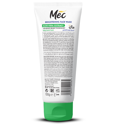 Mec Brightening Aloe Vera Extract Face Wash 100gm
