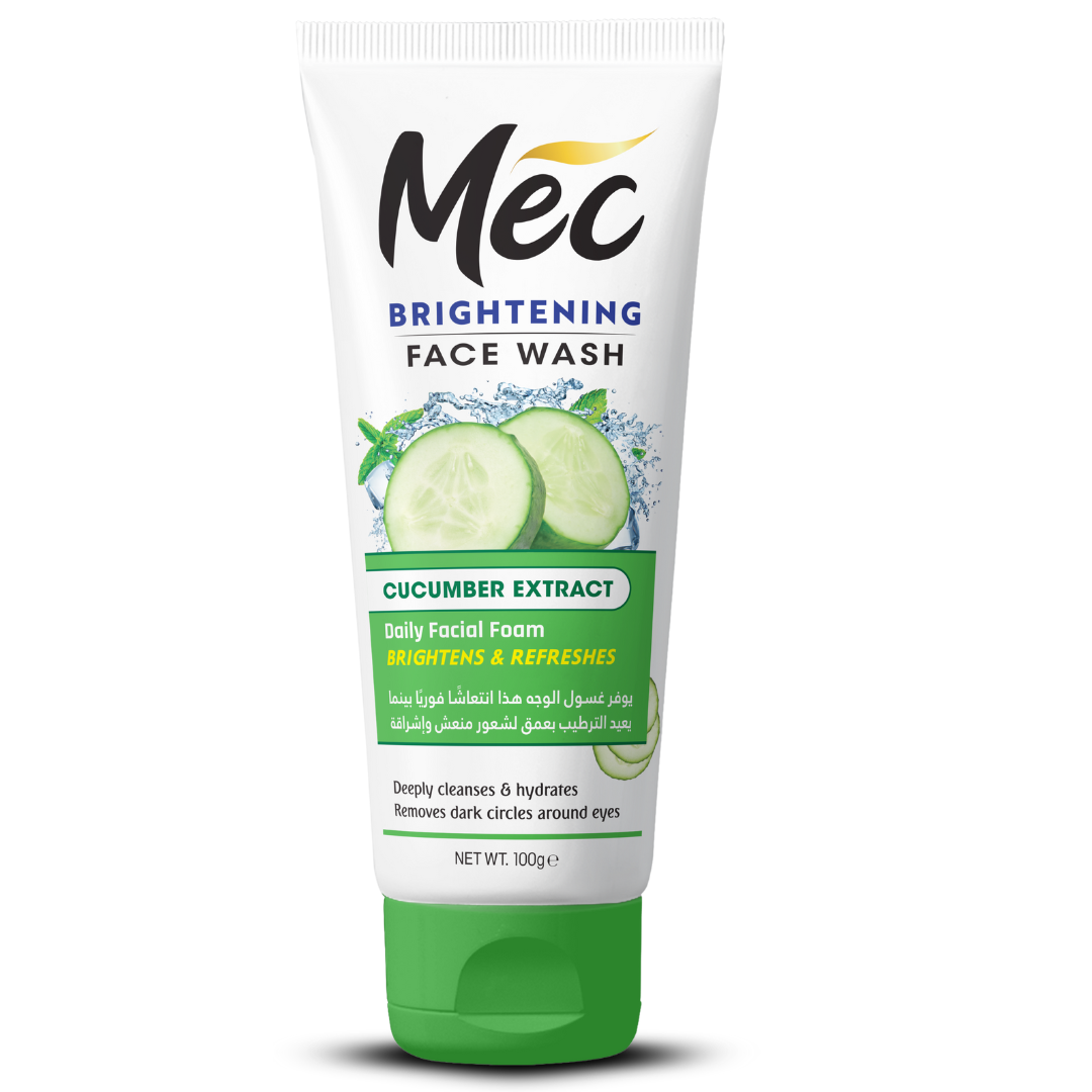 Mec Brightening Cucumber Extract Face Wash 100gm