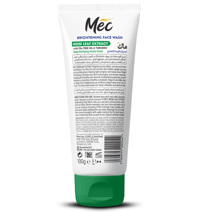 Mec Brightening Neem Extract Face Wash 100gm