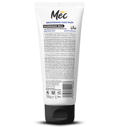 Mec Brightening Nourishing Milk Face Wash 100gm