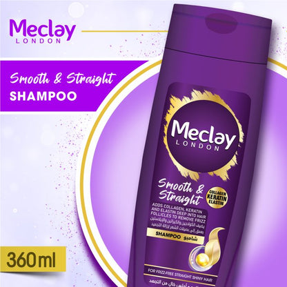 Meclay London Smooth & Straight Shampoo 360ml