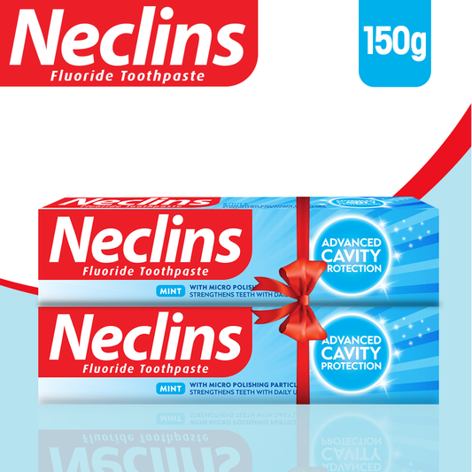 Neclins Fluoride Toothpaste 150g (Pack of 02)