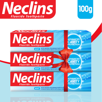 Neclins Flouride Toothpaste 100g (Pack of 03)